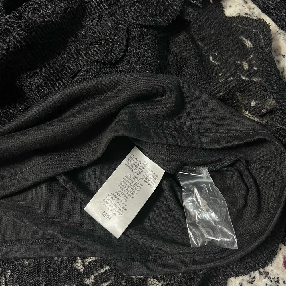 NWT, Anthropologie, Eri + Ali, Black, Lace, Off-Shoulder, Blouse Top‎ | Womens M